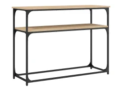 Mesa consola madera de ingeniería roble Sonoma 100x35,5x75 cm
