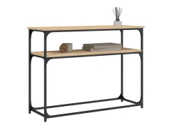 Mesa consola madera de ingeniería roble Sonoma 100x35,5x75 cm