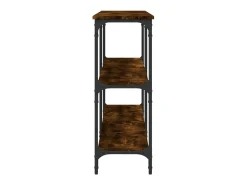 Mesa consola madera de ingeniería roble ahumado 200x29x75 cm ES566172