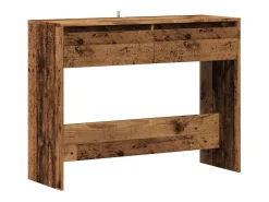 Mesa consola madera ingeniería madera envejecida 100x35x76,5 cm