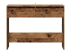 Mesa consola madera ingeniería madera envejecida 100x35x76,5 cm