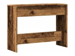 Mesa consola madera ingeniería madera envejecida 100x35x76,5 cm
