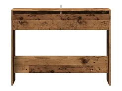 Mesa consola madera ingeniería madera envejecida 100x35x76,5 cm