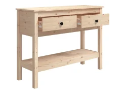 Mesa consola madera maciza de pino 100x35x75 cm