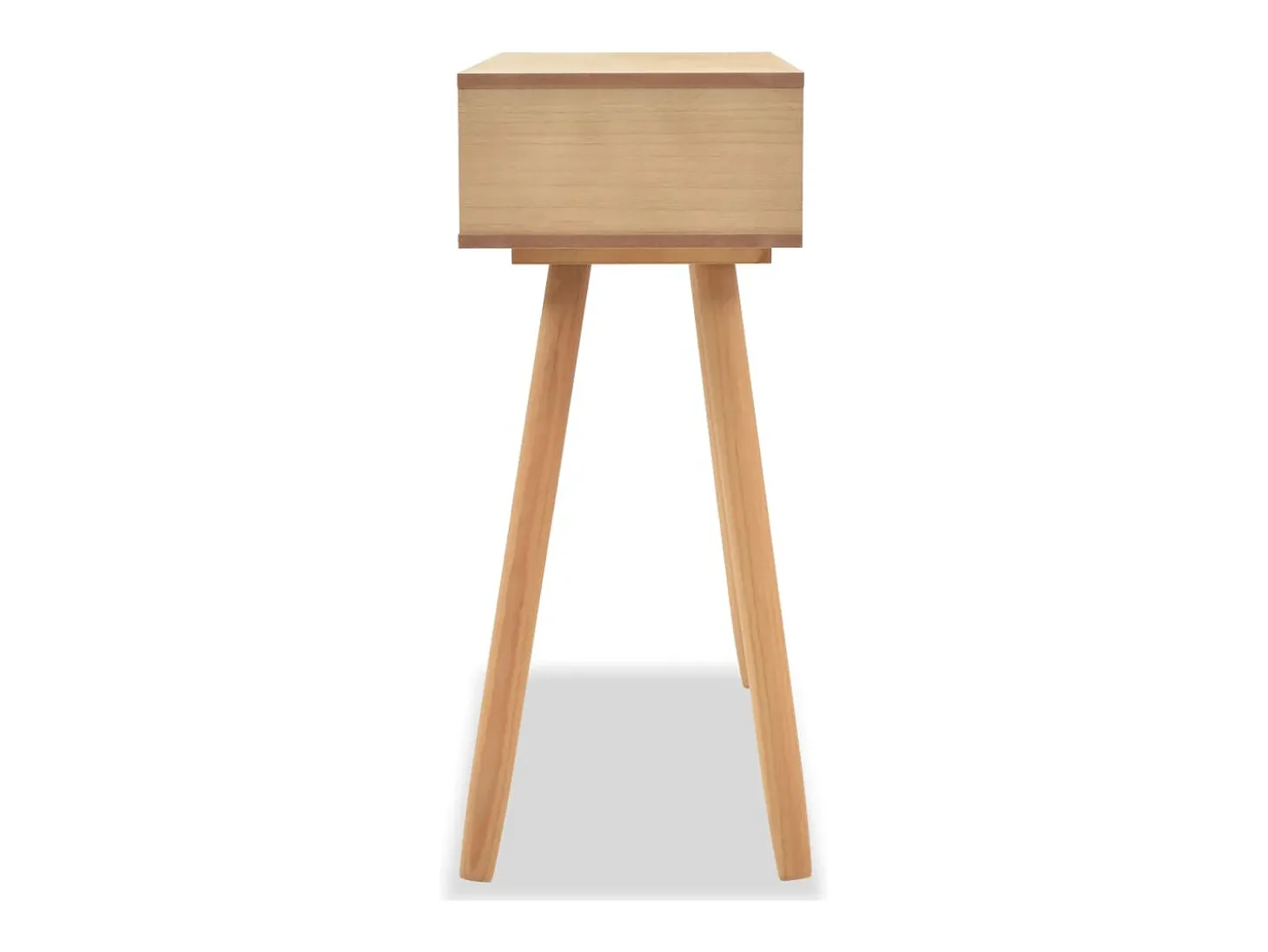 Mesa consola Madera maciza de pino 80 x 30 x 72 cm Marrón