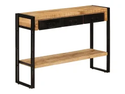 Mesa consola madera maciza de mango 110x30x76 cm