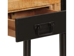 Mesa consola madera maciza de mango 110x30x76 cm