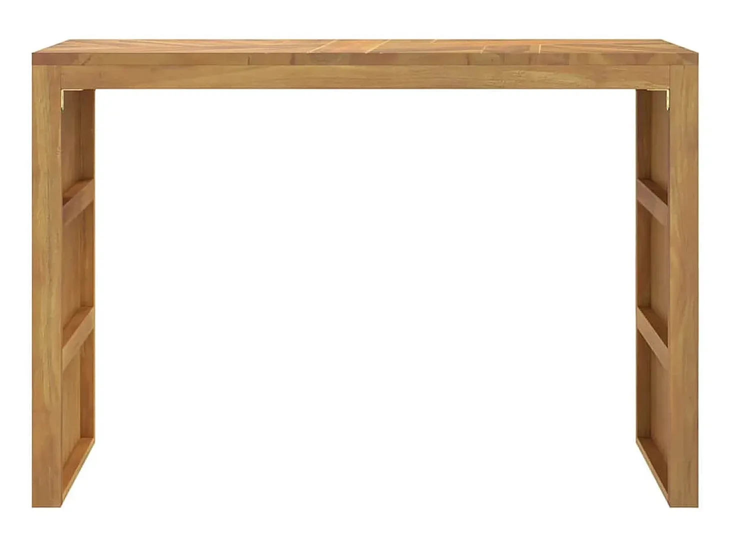 Mesa consola madera maciza de teca 110x35x75 cm