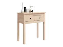 Mesa consola madera maciza de pino 70x35x75 cm ES553043
