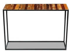 Mesa consola Madera maciza recuperada 110x35x76 cm