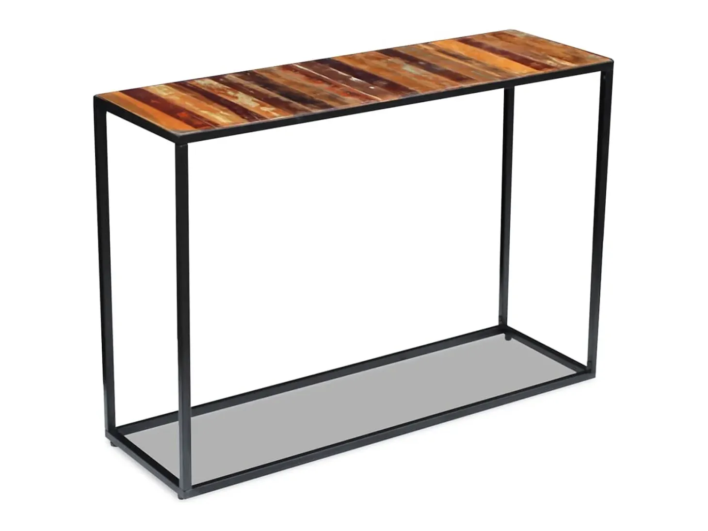 Mesa consola Madera maciza recuperada 110x35x76 cm
