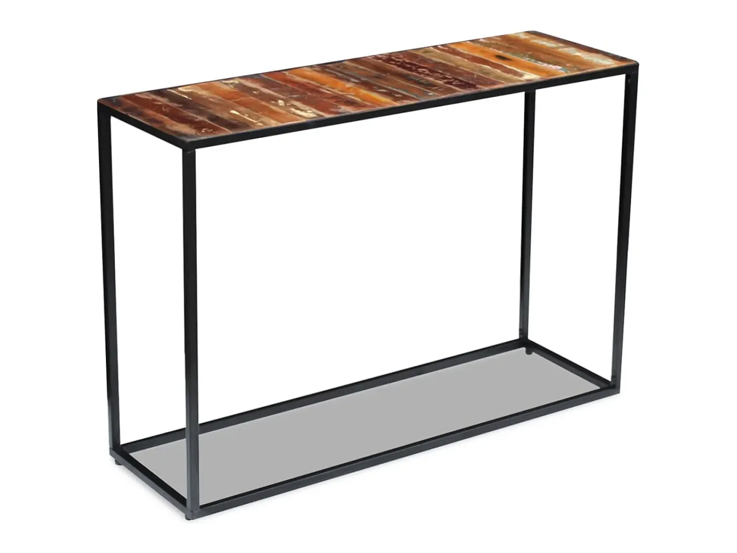 Mesa consola Madera maciza recuperada 110x35x76 cm