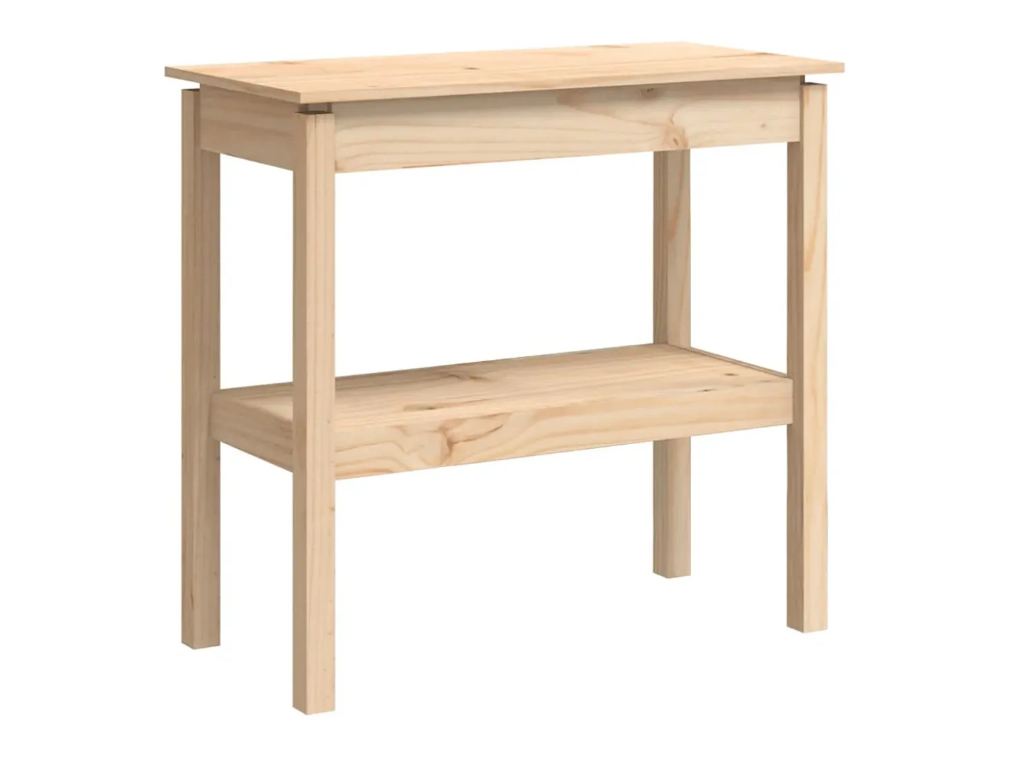 Mesa consola madera maciza de pino 80x40x75 cm
