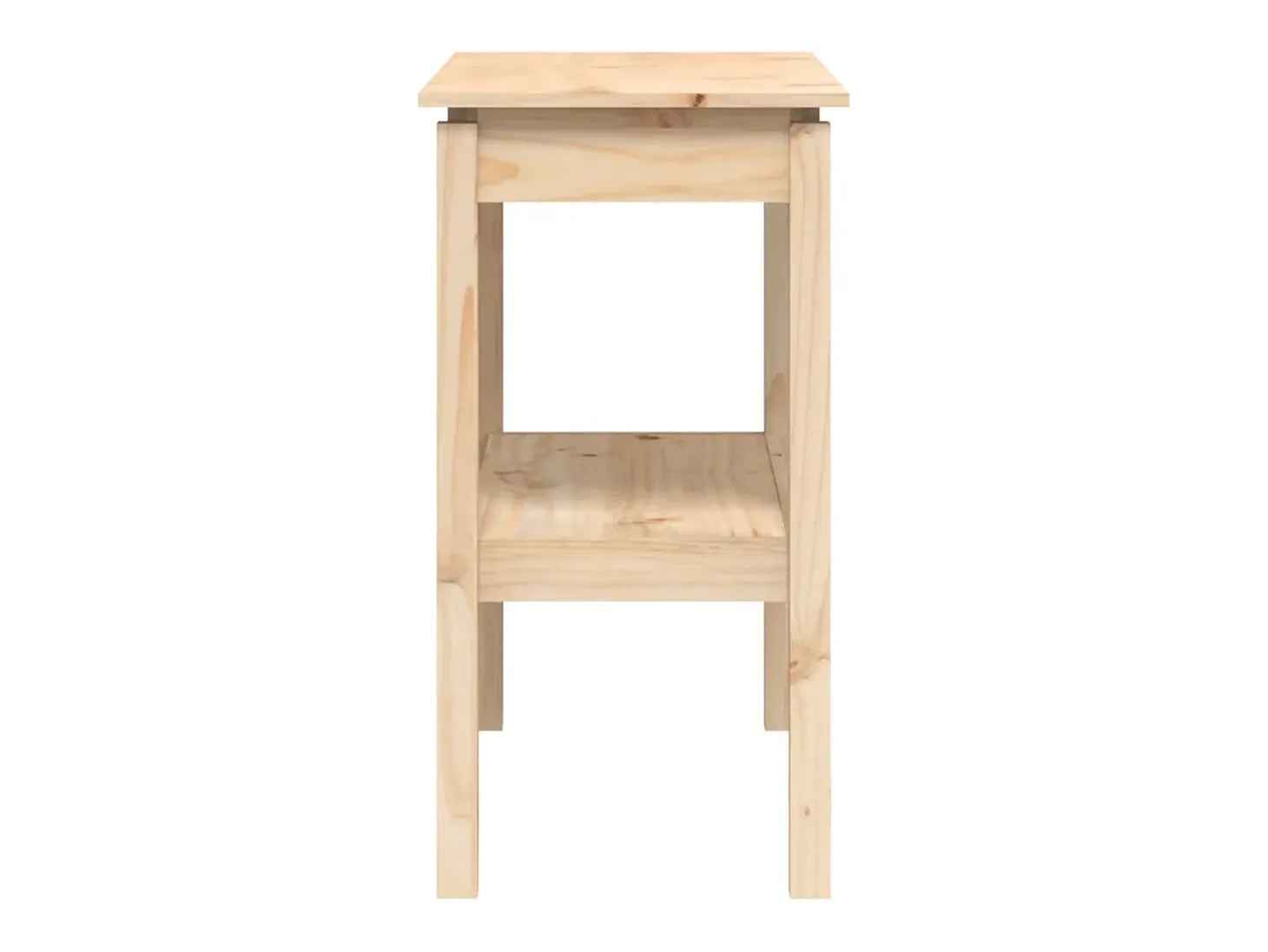 Mesa consola madera maciza de pino 80x40x75 cm