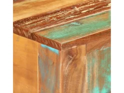 Mesa consola madera maciza reciclada 110x30x75 cm