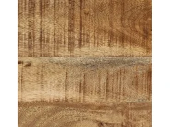 Mesa consola madera maciza de mango rugosa 70x35x70 cm