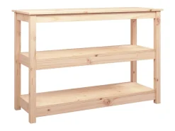 Mesa consola madera maciza de pino 110x40x74 cm