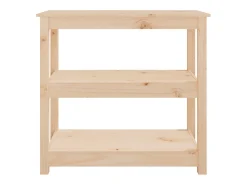 Mesa consola madera maciza de pino 80x40x74 cm