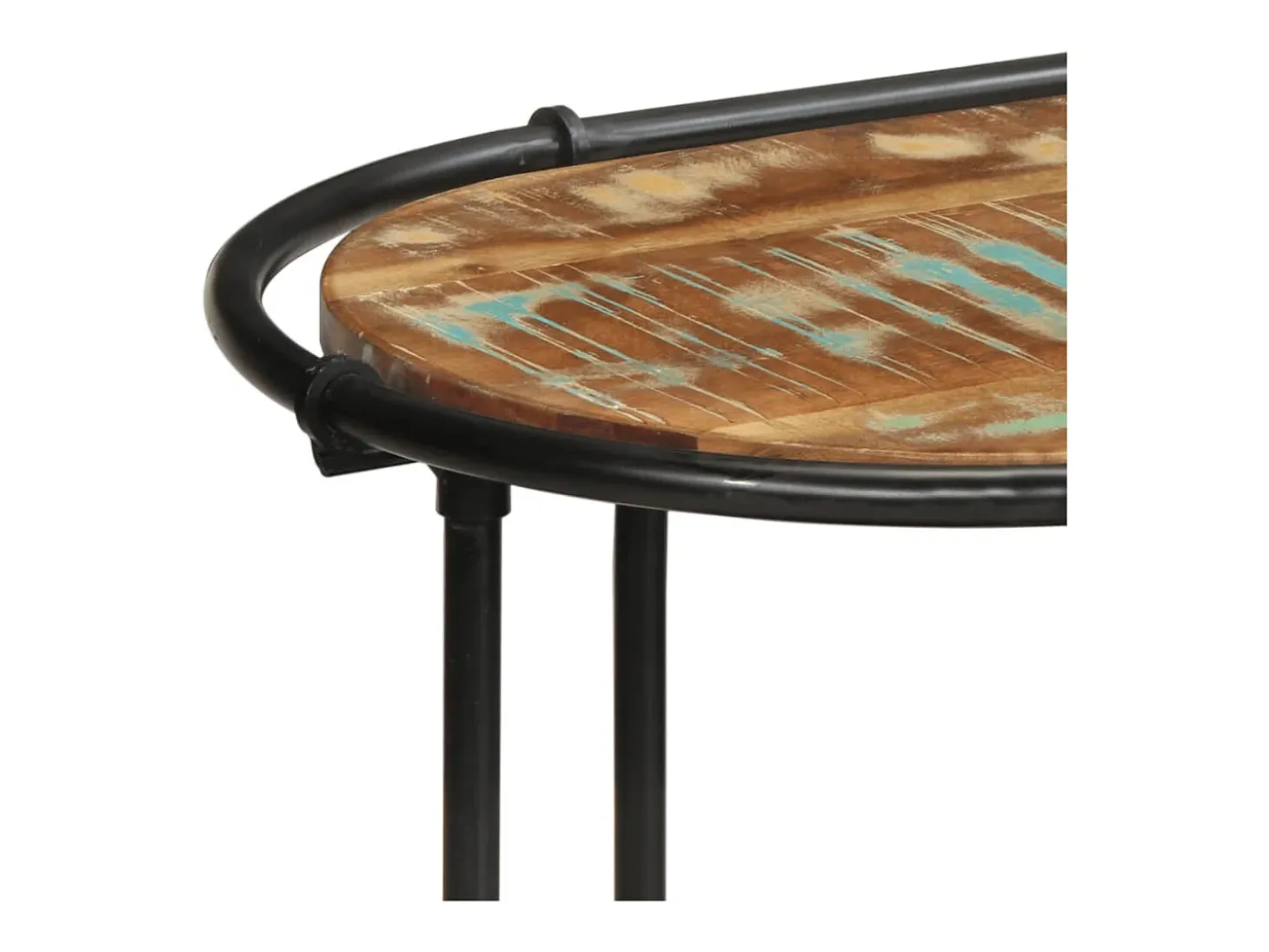 Mesa consola madera maciza reciclada 110x42x76 cm