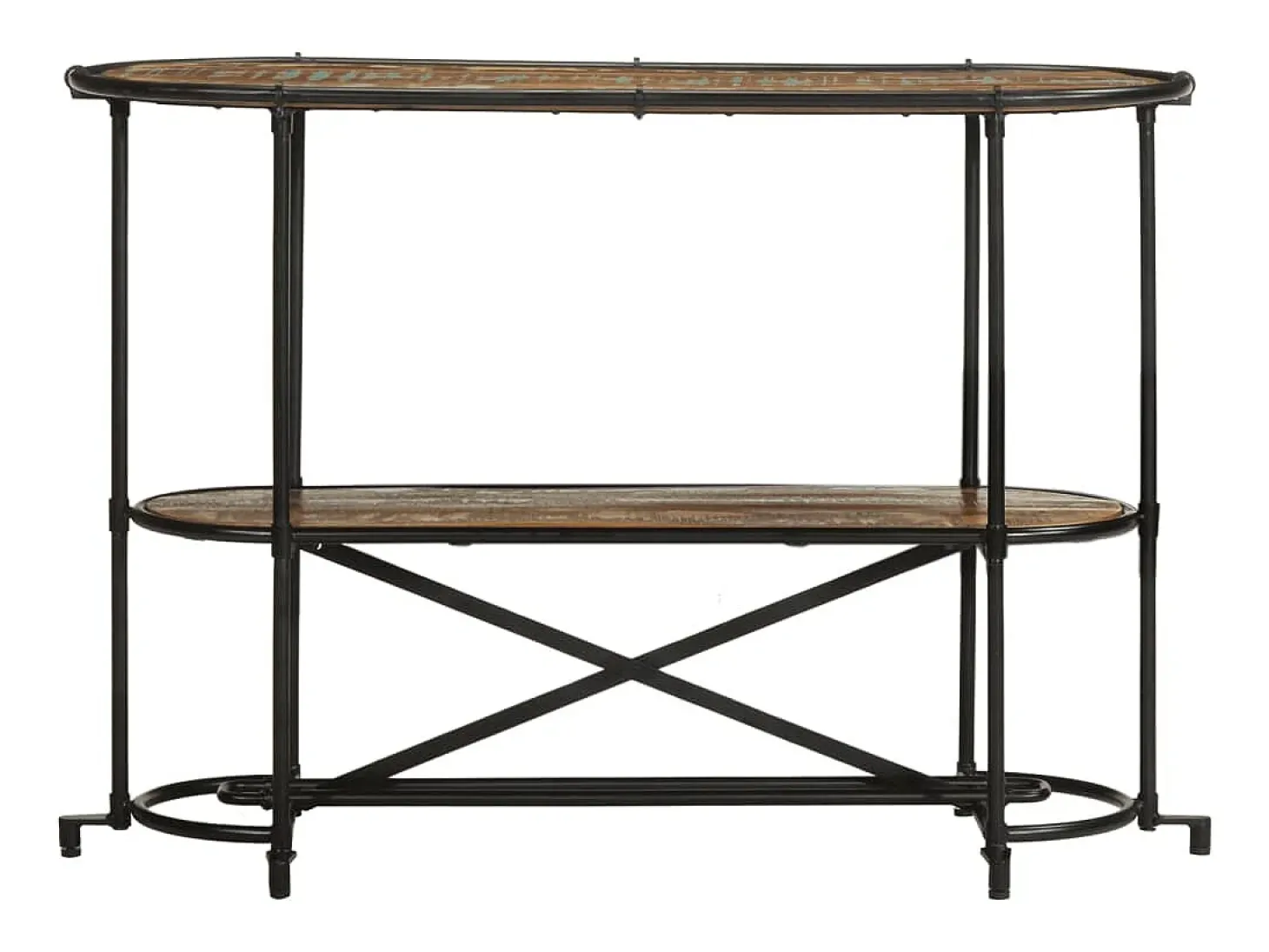 Mesa consola madera maciza reciclada 110x42x76 cm