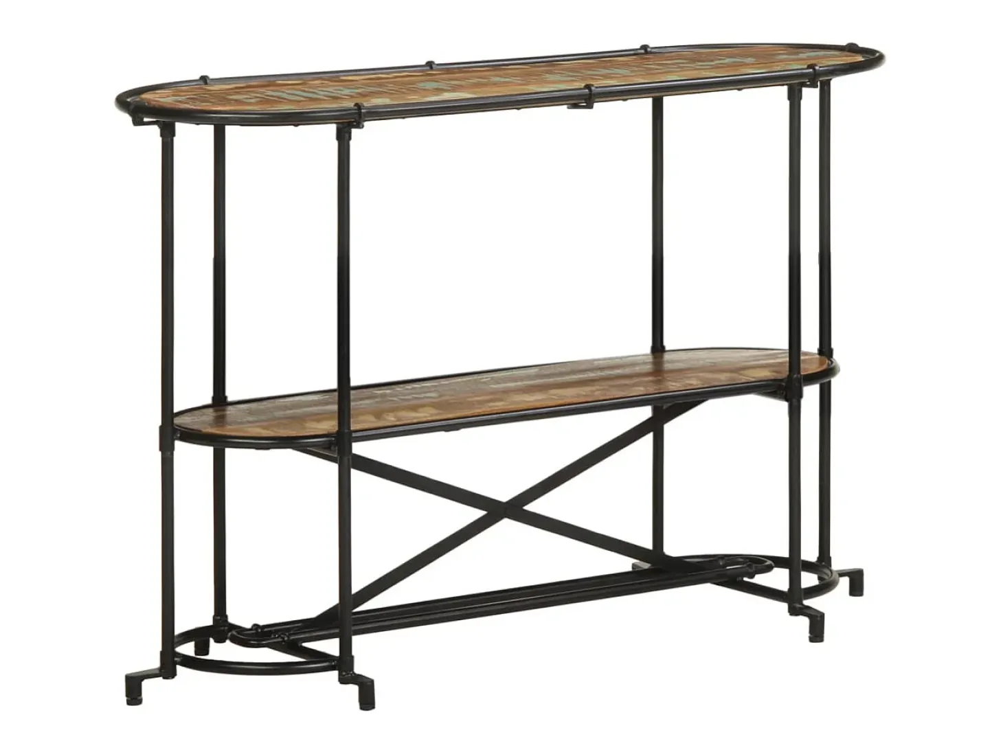 Mesa consola madera maciza reciclada 110x42x76 cm