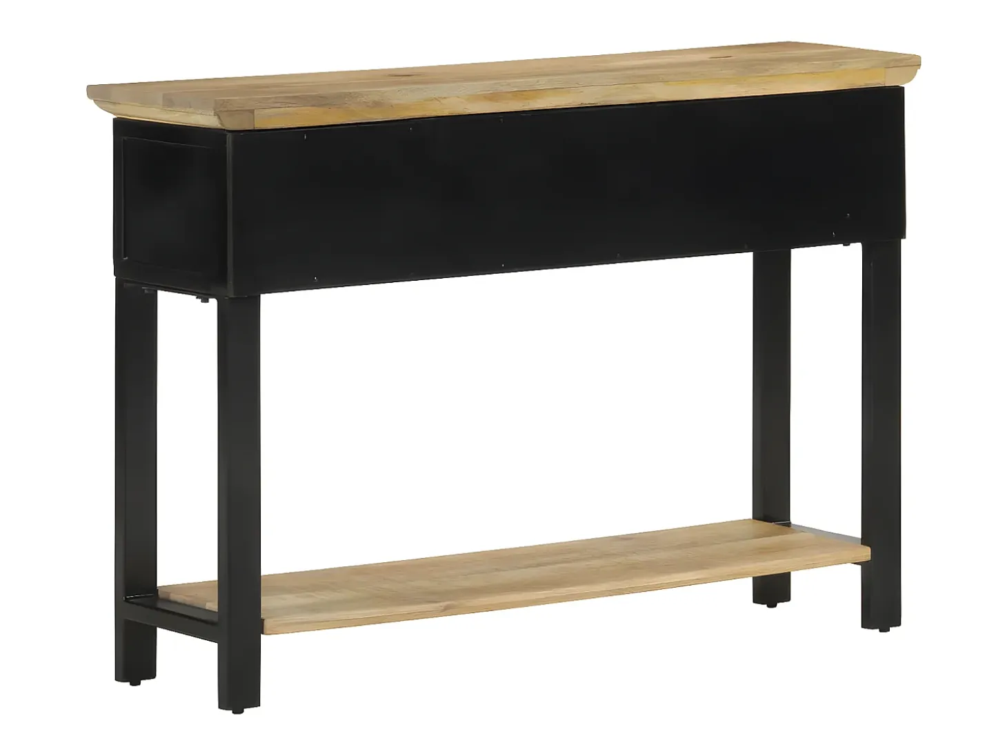 Mesa consola madera maciza de mango rugosa 110x30x75 cm ES944256