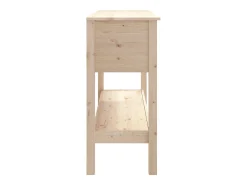 Mesa consola madera maciza de pino 100x35x75 cm