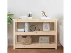 Mesa consola madera maciza de pino 110x40x74 cm ES670038