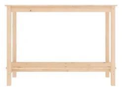 Mesa consola madera maciza de pino 110x40x80 cm
