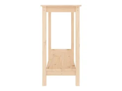 Mesa consola madera maciza de pino 110x40x80 cm