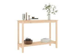 Mesa consola madera maciza de pino 110x40x80 cm