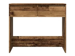 Mesa consola madera vieja 89x41x76,5 cm madera de ingeniería