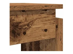 Mesa consola madera vieja 80x30x102 cm madera de ingeniería
