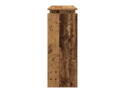 Mesa consola madera vieja 80x30x102 cm madera de ingeniería