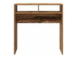 Mesa consola madera vieja 78x30x80 cm madera de ingeniería