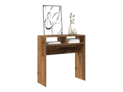 Mesa consola madera vieja 78x30x80 cm madera de ingeniería