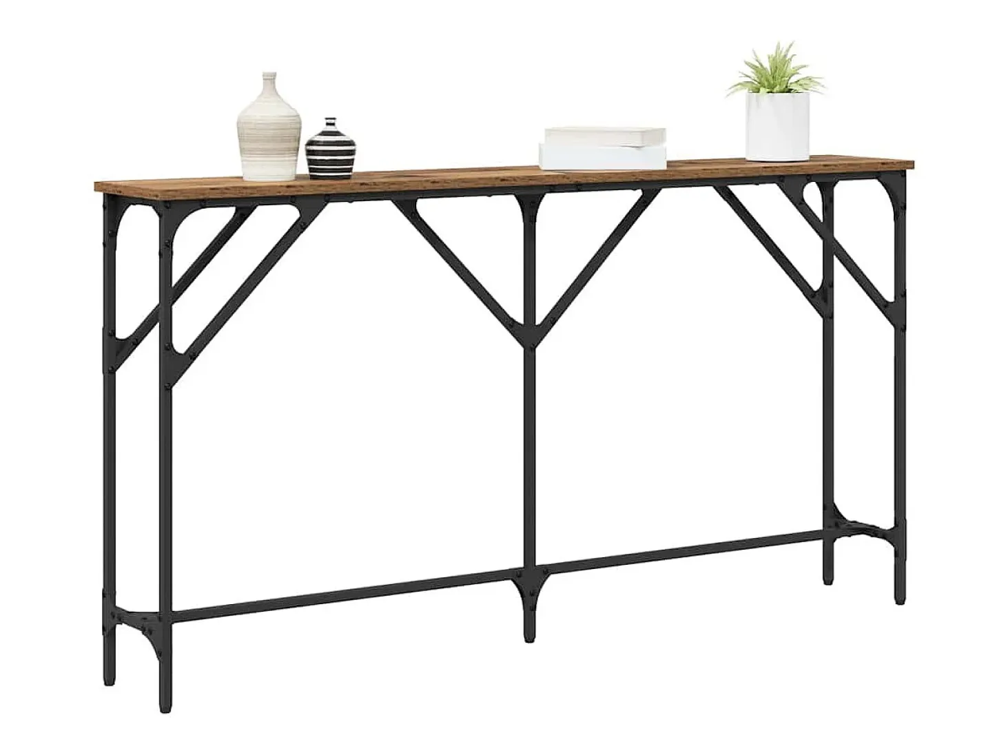Mesa Consola Madera Vieja 140 x 23 x 75 cm