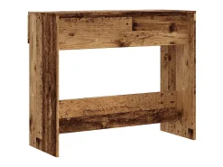 Mesa consola madera vieja 90x36x75 cm madera de ingeniería