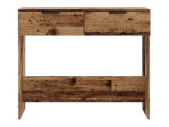 Mesa consola madera vieja 90x36x75 cm madera de ingeniería