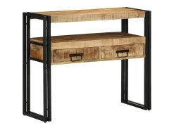 Mesa Consola Marrón 90 x 33 x 75 cm madera maciza de mango