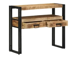Mesa Consola Marrón 90 x 33 x 75 cm madera maciza de mango