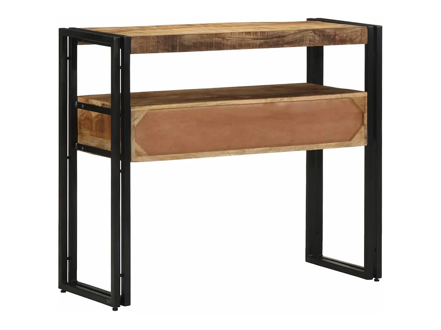Mesa Consola Marrón 90 x 33 x 75 cm madera maciza de mango