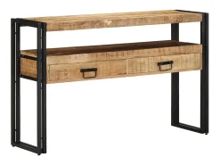 Mesa Consola Marrón 120 x 33 x 75 cm madera maciza de mango