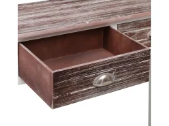 Mesa consola marrón 90 x 30 x 77 cm Madera