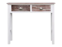 Mesa consola marrón 90 x 30 x 77 cm Madera