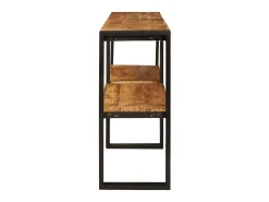 Mesa Consola Marrón 160 x 33 x 75 cm Madera de mango maciza