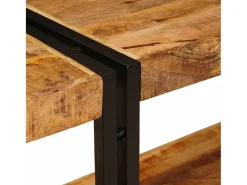 Mesa Consola Marrón 160 x 33 x 75 cm Madera de mango maciza