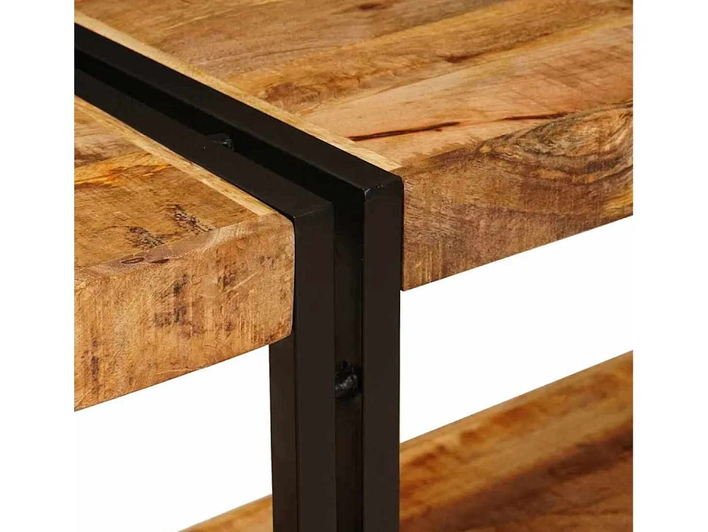 Mesa Consola Marrón 160 x 33 x 75 cm Madera de mango maciza