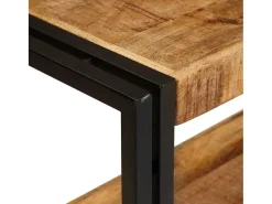 Mesa Consola Marrón 160 x 33 x 75 cm Madera de mango maciza