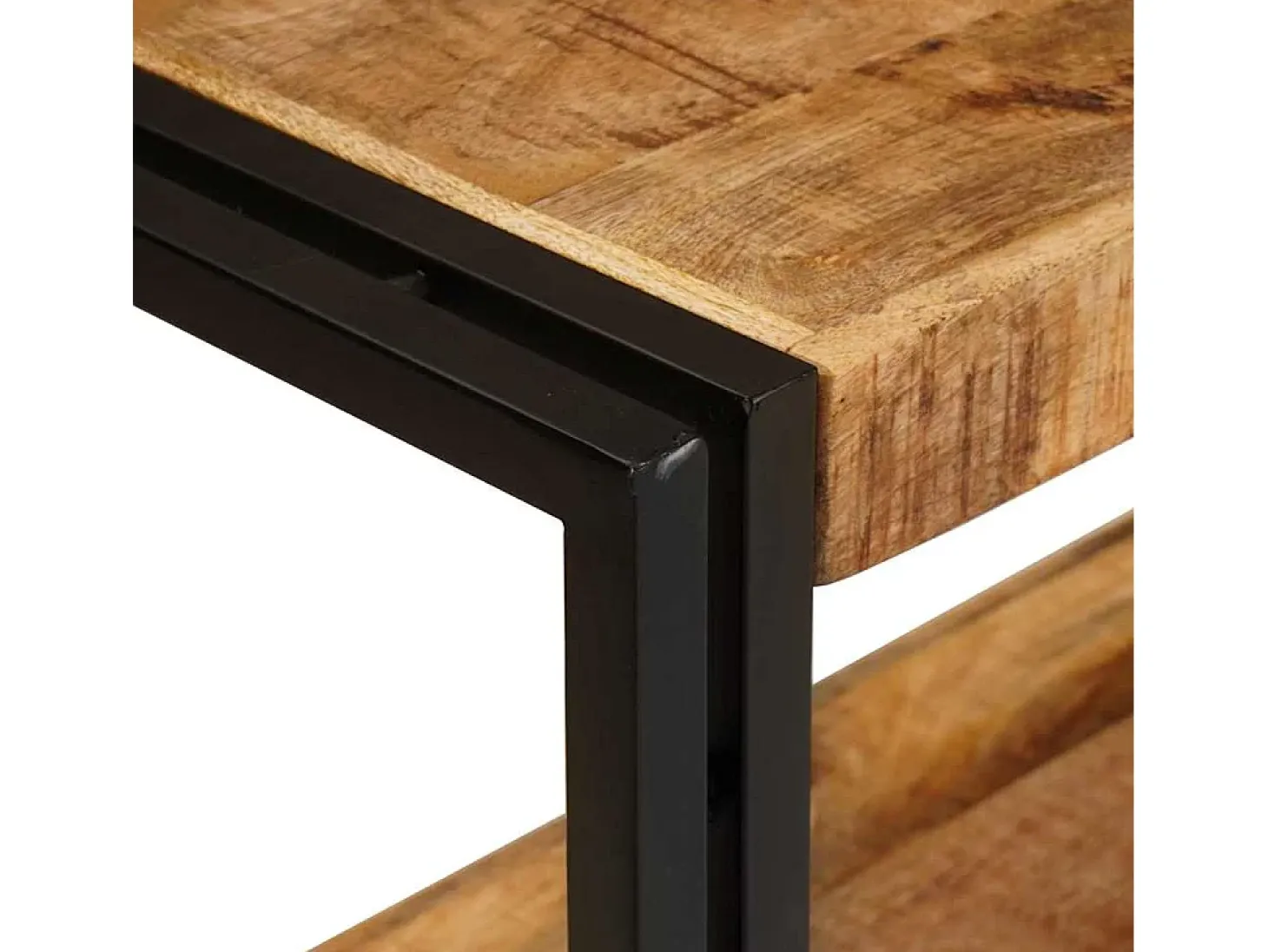 Mesa Consola Marrón 160 x 33 x 75 cm Madera de mango maciza